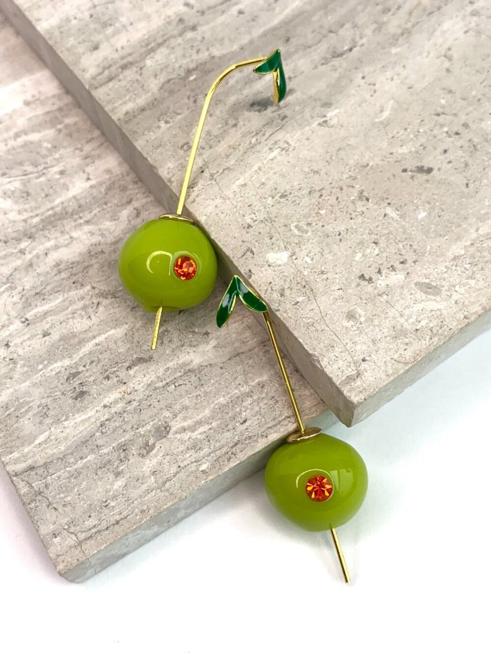 NEW ~ Anthropologie Olive Drop Earrings - Picture 10 of 14
